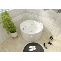 Modern White Color Acrylic Freestanding Round Massage Bathtub